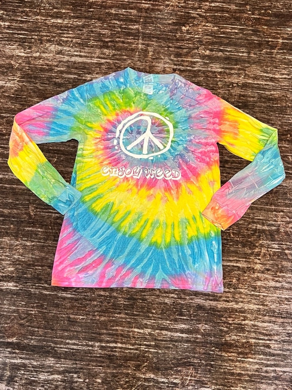 Enjoy Weed Tie-Dye long sleeve shirt
